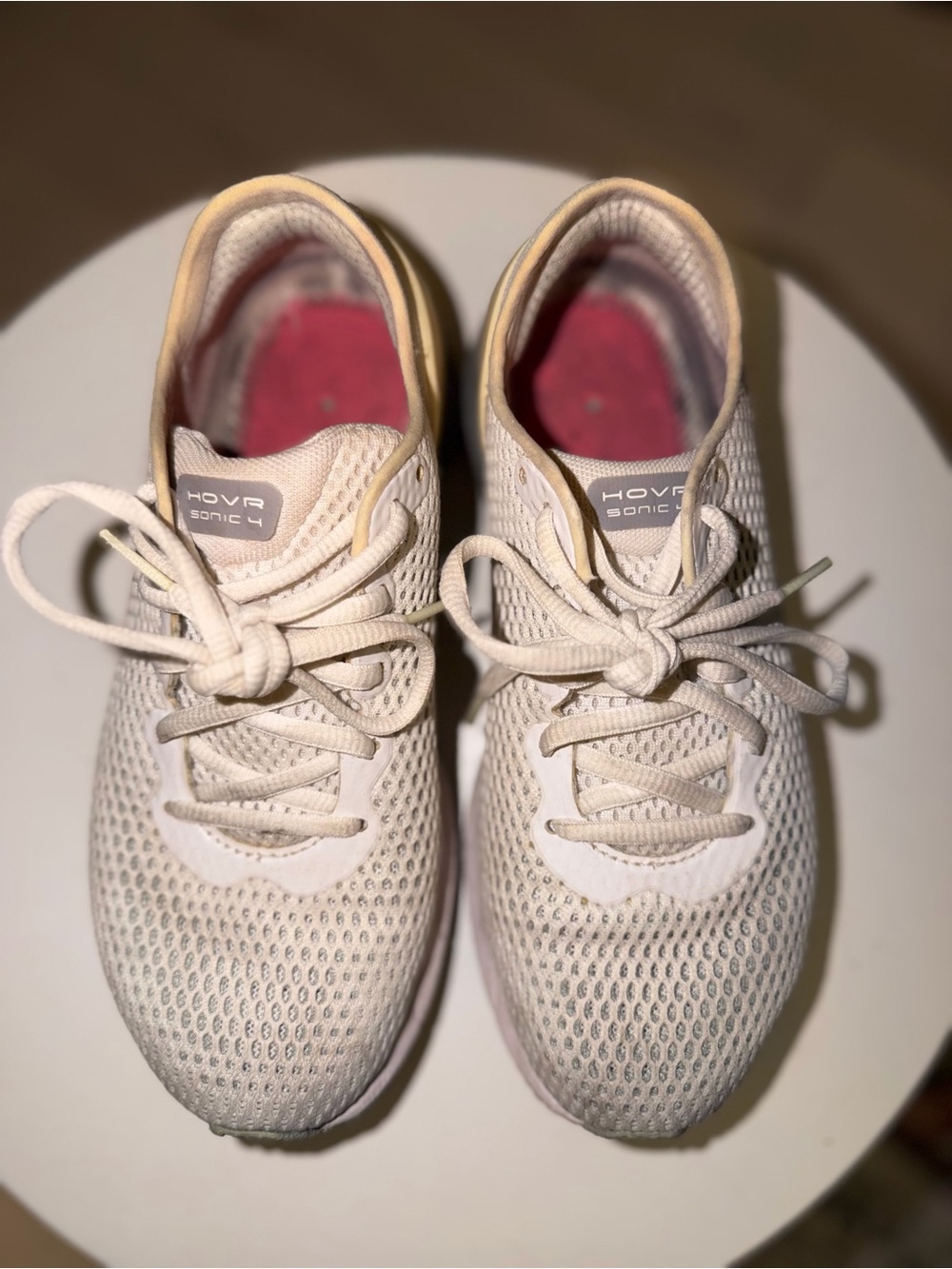 Under Armour HOVR Sonic 4 Women's Cream/Light Pink Running Shoes